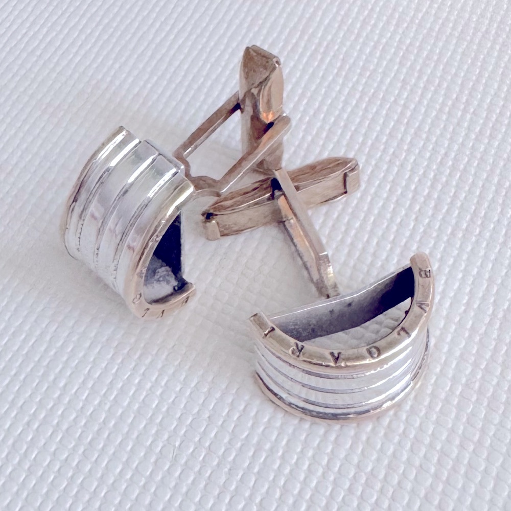 Vintage Designer Inspired 950 Silver Cuff Links
